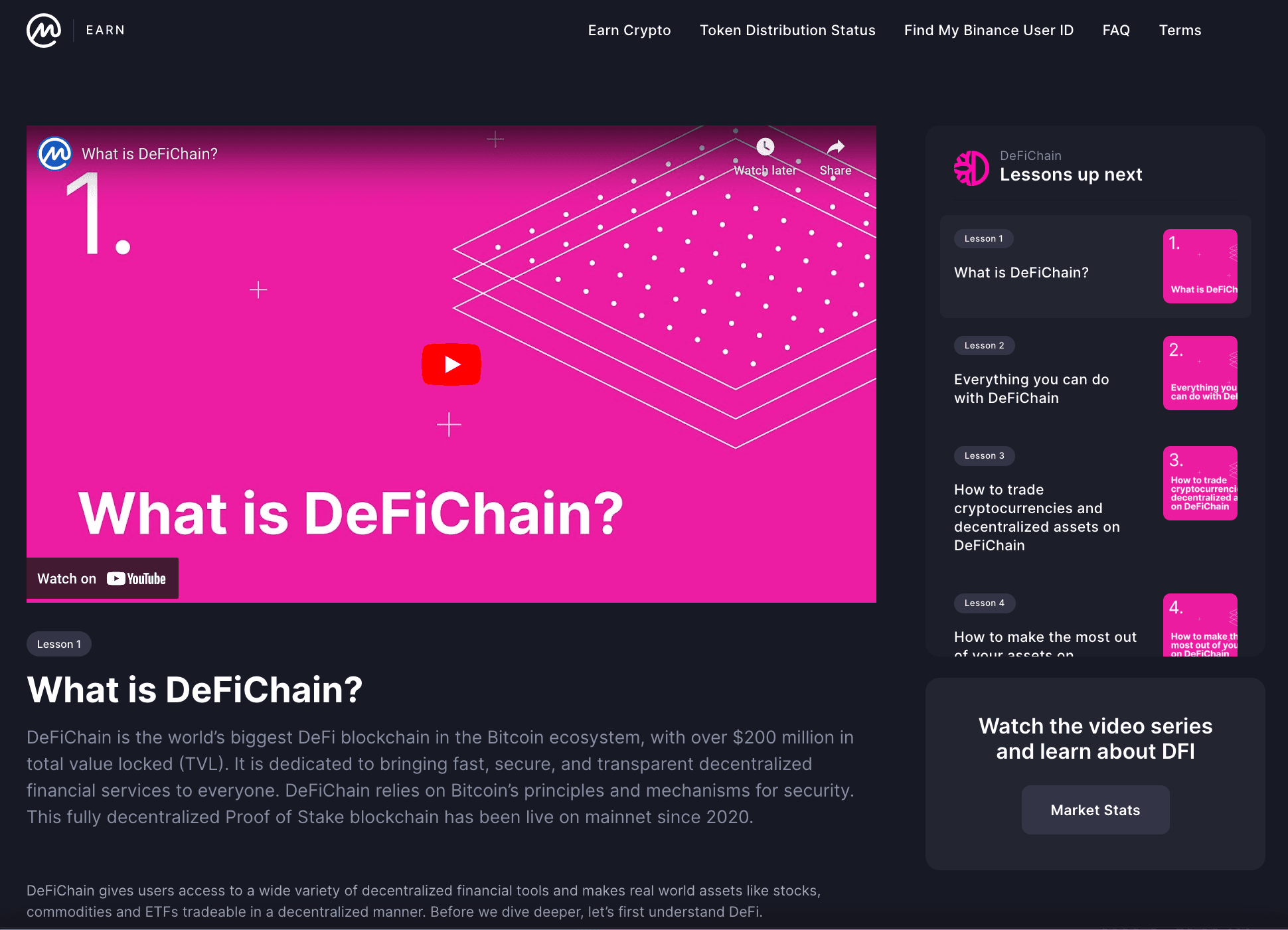 DeFiChain Accelerator Screenshot 2